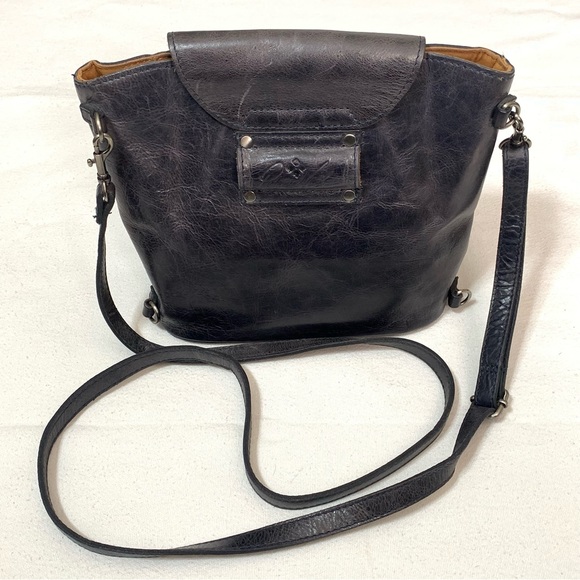 Patrician Nash Convertible Bag Backpack Crossbody Shoulder Purse Black Medium - Picture 8 of 15